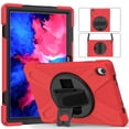 thumbnail image 3 of XYX Case for Lenovo Tab P11 Plus/Tab P11 11.0 inch Released 2021 with 360 Degree Rotating, Hand Strap, Shoulder Strap, Red, 3 of 7