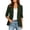Army Green, variant on Womens Casual Blazer Jacket, Polyester Lapel Collar 3/4 Ruched Sleeve for Business Work Office Daily Wear, Red, XL
