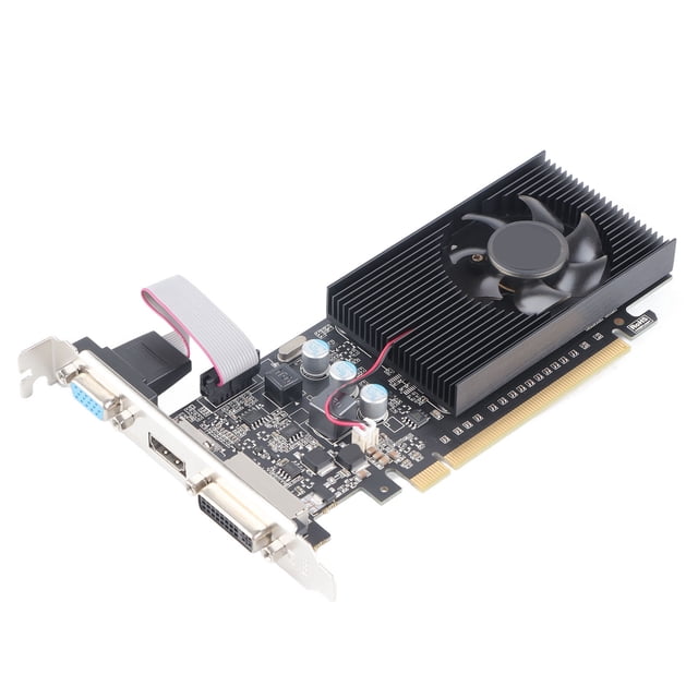 Tarjeta gráfica 589MHz 1000MHz 2560x1600 Tarjeta gráfica para juegos para interfaz multimedia HD Interfaz DVI VGA GT210 1GD3 64BIT
