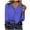 Blue, variant on Womens Halloween Long Sleeve V Neck Shirts Fall Halloween Fashion Skull Graphic Length Sleeve Top Spooky Season Tees Blue M