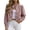 *Pink, variant on Women's Stand Collar Button Down Cropped Denim Jacket,Loose Long Sleeve Short Jean Coat Black,Women's Plus L