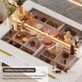 thumbnail image 2 of Resenkos Makeup Vanity Desk with Glass Top and Storage Drawers - White, 2 of 5