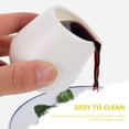 thumbnail image 3 of Juego de 4 jarras de cerámica para leche, tazas para salsas, tazas para leche de desayuno, jarras para salsas (blancas), 3 of 7