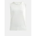 thumbnail image 5 of Time and Tru Women's Fine Gauge Sweater Tank Top, Lightweight, Sizes XS-XXXL, 5 of 5