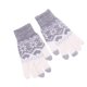 thumbnail image 2 of Guantes de invierno para mujer, cálidos, con estampado táctil, de punto, medianos y largos, de acrílico, 2 of 3