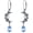 Aqua Blue, variant on THOYAS 925 Sterling Silver Vintage Retro Oxidized Moon Crescent Dangle Drop Leverback Earrings with 12 Months Birthstone Jewelry Gifts for Women Her
