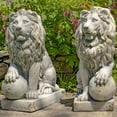 thumbnail image 4 of Magnesium Pair of Lion Statues (Set of 2)(Outdoor Safe), 4 of 8