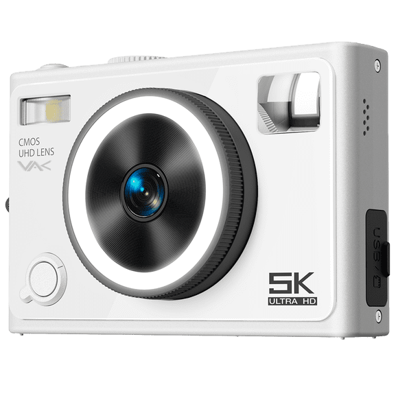 Camara digital VAK F3L 5k Selfie cam aro luz wifi 64mp