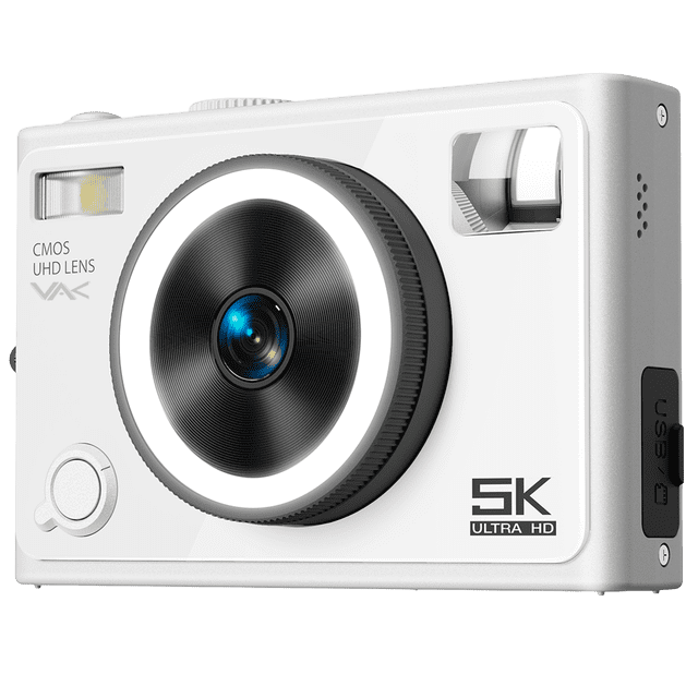Camara digital VAK F3L 5k Selfie cam aro luz wifi 64mp