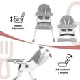 thumbnail image 6 of TUMAJUP 6- in -1 Baby High Chair with 5 -Point Safety Harness-Gray, 6 of 8