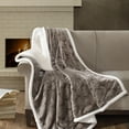 thumbnail image 4 of Elma Oversized Textured Plush Throw, 4 of 5