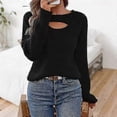thumbnail image 2 of 2025 Spring and Autumn Skeleton Sweater Knit Sweater Women Inner Bottom Sweater, 2 of 5