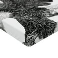 thumbnail image 2 of Ambesonne Animal Fitted Sheet, Bald Eagle Swoop Sketchy, Twin XL Size, Black Pale Grey, 2 of 3