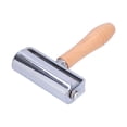 thumbnail image 1 of Rodillo de borde de prensa, artesanía de cuero, mango de madera, estampado de piel para laminación de pegamento DIYL 100mm, 1 of 10