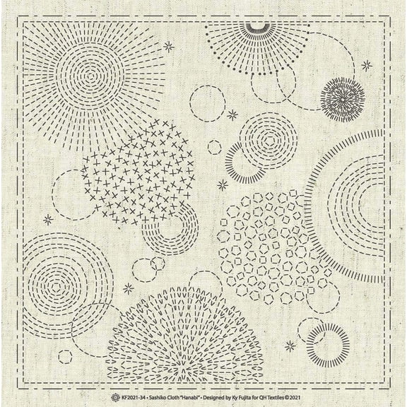 Sashiko Cloth Hanabi