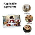 thumbnail image 2 of JOOCAR Christmas Snowman Deer and Squirrel with Gifts Linen Table Mats Set of 4 for Home Kitchen Table Decor 12x18 inch, 2 of 5