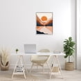 thumbnail image 2 of Stupell Industries Vibrant Orange Sunrise Minimal Mountain Lake Abstraction, 24 x 30, Designed by Ros Ruseva, 2 of 8
