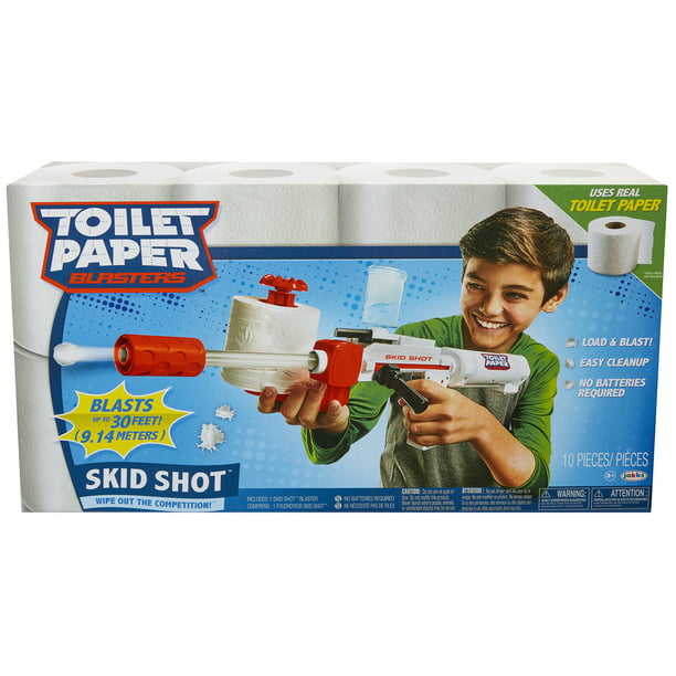 Toilet Paper Blaster Skid Shot