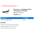thumbnail image 2 of Pitman Arm - Compatible with 2000 - 2001 Dodge Ram 1500 RWD, 2 of 2