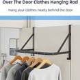thumbnail image 5 of Over The Door Clothes Hanger Rod, Metal Over The Door Hanger for Coat, Clothes Drying Rack for Door for Laundry, Bedroom, 5 of 5