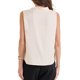 thumbnail image 3 of INSPIRAR CHIC Top sin mangas de seda satinada de verano para mujer, con escote en V y fruncido, M color champán, 3 of 6