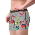 thumbnail image 2 of Sikiie Cute Dinosaur Print Men's Boxer Briefs, Elastic Waistband Boxer Briefs Leggings-Large, 2 of 5