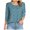 Mint Green_1, variant on Godom Women's Casual 3/4 Sleeve T-Shirts Round Neck Cute Tunic Tops Basic Tees Blouses Business Work Tee Top