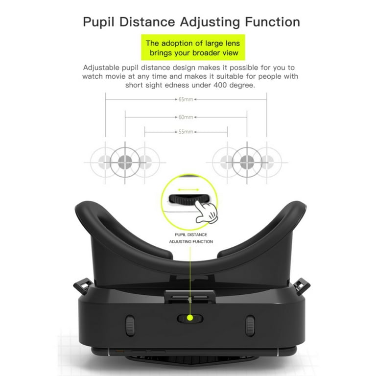 1PC VR Glasses Dissipate Heat 3D VR Headset VR Virtual Reality For 4.5-7.0  Inch IOS