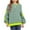 Light Green, variant on Mercatoo Girls Striped Sweatshirts Oversized Star Graphic Crew Neck Pullover Sweatshirts Clothes Teen Kids Cute Tops Sweater