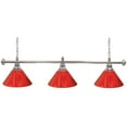 thumbnail image 1 of Trademark PB603S-RED Custom 3 Shade Billiard Lamp, Red & Silver, 1 of 1