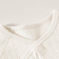 thumbnail image 6 of BLVB Newborn Baby Boy Girl Clothes Cotton Wrap Romper Long Sleeve Coming Home Outfit Infant Jumpsuit(White,3-6 Months), 6 of 6