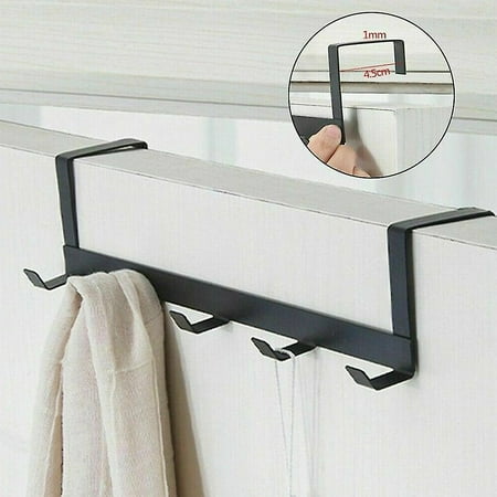 

5 Hooks Over The Door Hanger Hook Storage Holder Towel Clothes Hanging Rack