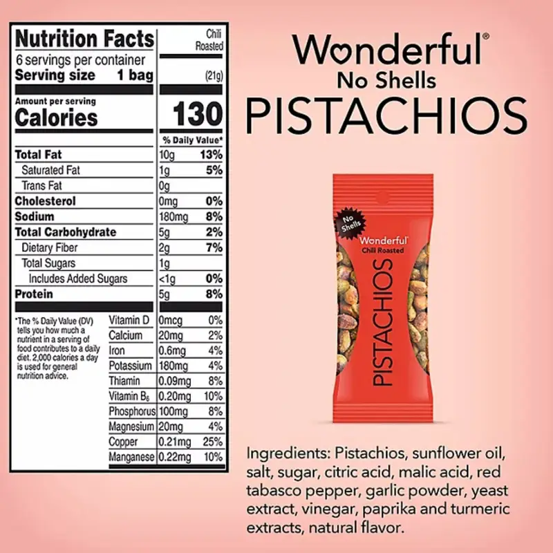 Wonderful Pistachios Variety Pack, 0.75 oz., 21 pk