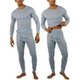 thumbnail image 3 of ToBeInStyle Mens Two-Piece Thermal Set Waffle Knit, 3 of 7