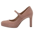 thumbnail image 2 of Naturalizer Women's Talissa Mary Jane Pumps Crème Brulee Beige Suede 6W, 2 of 6