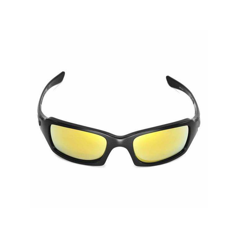 Demokrati kommentar Kejser Walleva 24K Gold Polarized Replacement Lenses for Oakley Fives Squared  Sunglasses - Walmart.com