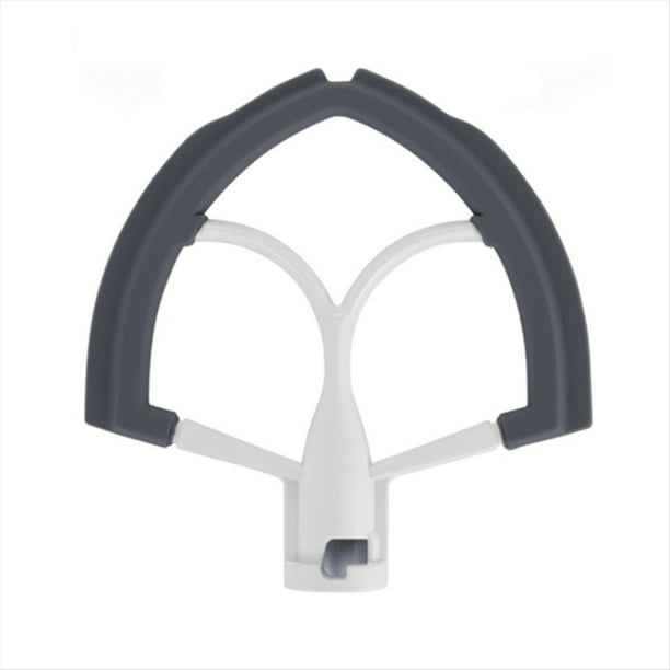 Batidor de Flexible para Batidora de 5,5 A 6 Cuartos de Galón, Accesorios para Batidora con Cabezal Inclinable, Bordes de Silicona Flexibles, Raspador de Tazón