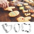 thumbnail image 4 of Oleegame Moule à Biscuits 2 Pcs Ensemble de 6 Emporte-Pièces de Pâques en Acier Inoxydable Découpeurs de Cuisson Lapin Radis Argent, 4 of 9