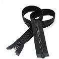 thumbnail image 3 of #5 Molded Black Vislon YKK Jacket Separating Zippers - Automatic Lock Slider - Made in The United States (10 Pieces Per Pack) (18" Inches), 3 of 3