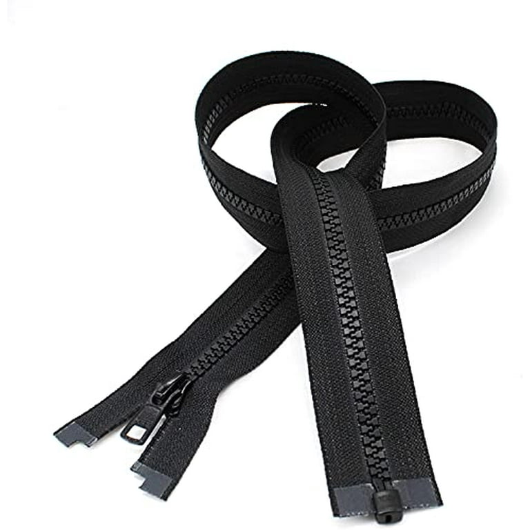 YKK #5 Nylon Coil Separating Zippers - Black 42 (Pack of 1 Zipper)