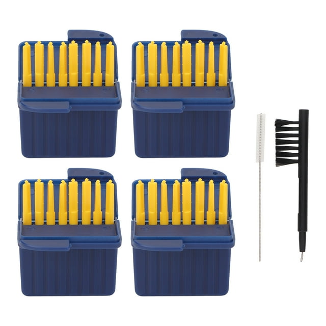 Kit de protectores de cera para amplificadores auditivos, cepillo de limpieza con caja de almacenamiento para Starkey