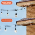thumbnail image 2 of IMAGE 164FT String Light Hanging Kit String Light Suspension Kit with Nylon Coated and Stainless Steel 304 Wire Rope, Light Hanging Kit for Outdoors, 2 of 9