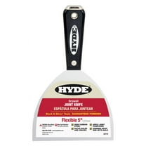 5" Hyde 02770 Black & Silver Carbon Steel Flexible Joint Knife with Hammerhead End