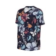 thumbnail image 6 of Fotbe Flowers ad Butterflies Baseball Jersey Shirt for Men and Women, Casual Short Sleeves Button Down T-Shirt-4X-Large, 6 of 9