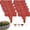 Red, variant on Imitation Stone Garden Fence Faux Decorative Panels, Outdoor Border with Sturdy Layer, Lawn Utility with Refined Texture, Artificial Edging for Flower Beds Patio Grass