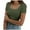 Green, variant on uvwlwu Women's Square Neck Ribbed Short Sleeve T-Shirt Slim Fitted Casual Summer Tee Top,XXL