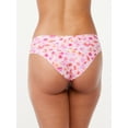 thumbnail image 3 of Joyspun Women's No Show Cheeky Panties, 3-Pack, Sizes XS to 3XL, 3 of 3