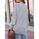 thumbnail image 5 of Cárdigan Extragrande de Punto Suave para Mujer con Bolsillos Gris XL, 5 of 6