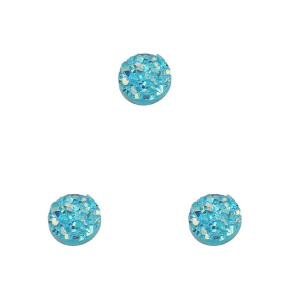 Minnieouse Pendiente Stud Superficie lisa DIY Prop Forma redonda Cuentas de resina Accesorios de joyería multicolor Cuenta de cristal universal Tipo 12 Type1 NO1 Minnieouse CBP462762