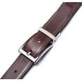 thumbnail image 4 of Marino Reversible Leather Belt For Men - Classic Dress Belt 1.25" Wide - With Removable Rotating Buckle, 4 of 5
